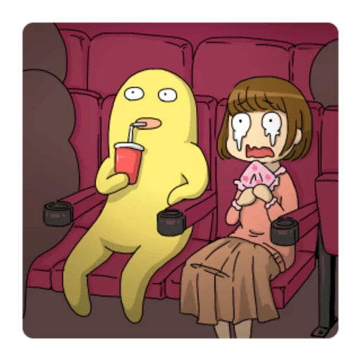 🍿 Стикер «Yellow Me» для Telegram