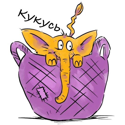 Стикерпак YellowElephant для Telegram — скачать