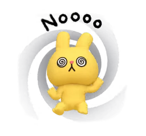 🚫 Стикер «Yellow Rabbit» для Telegram