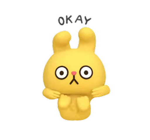 👍 Стикер «Yellow Rabbit» для Telegram
