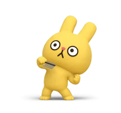 💳 Стикер «Yellow Rabbit» для Telegram