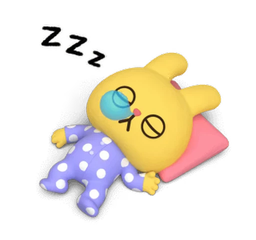 😴 Стикер «Yellow Rabbit» для Telegram