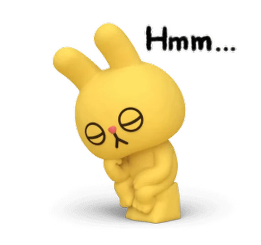 🤔 Стикер «Yellow Rabbit» для Telegram