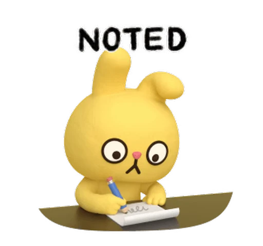 ✍ Стикер «Yellow Rabbit» для Telegram