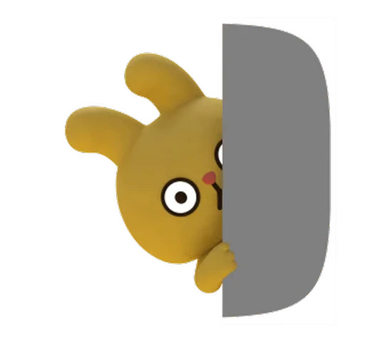 😑 Стикер «Yellow Rabbit» для Telegram