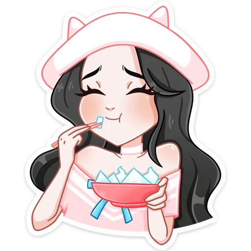 🍚 Стикер «Миён» для Telegram