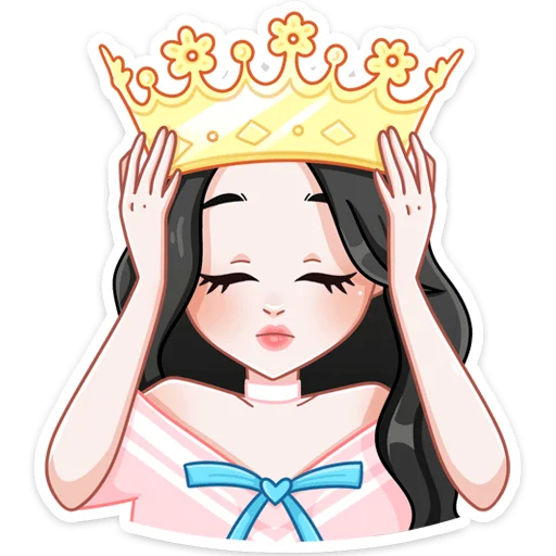 👸 Стикер «Миён» для Telegram