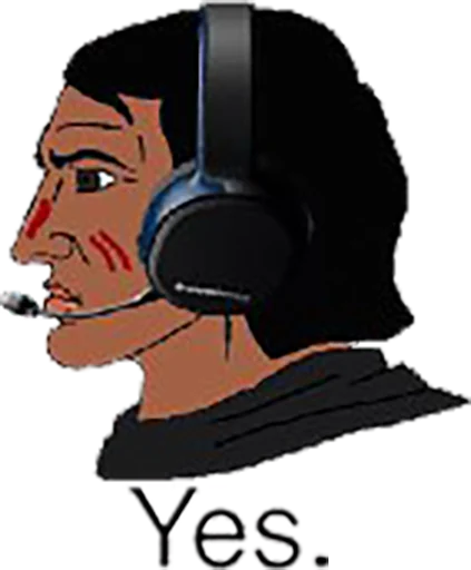 🇺🇸 Стикер «Yes Chad» для Telegram
