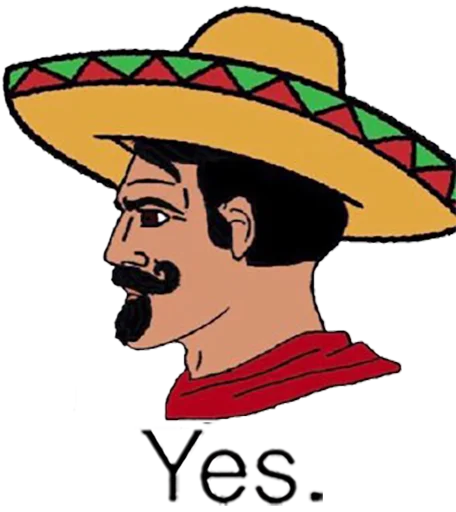 🇲🇽 Стикер «Yes Chad» для Telegram