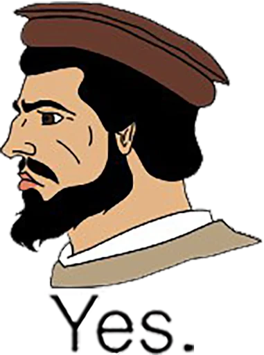 🇦🇫 Стикер «Yes Chad» для Telegram
