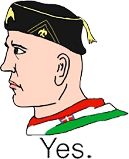 🇮🇹 Стикер «Yes Chad» для Telegram