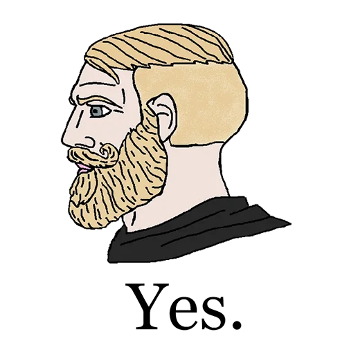 Стикерпак Yes Chad для Telegram