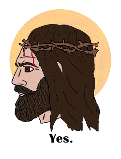 ✝ Стикер «Yes Chad» для Telegram