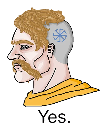 🇸🇰 Стикер «Yes Chad» для Telegram