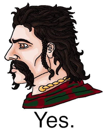 🇮🇪 Стикер «Yes Chad» для Telegram
