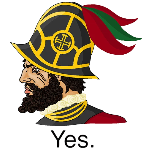 🇪🇸 Стикер «Yes Chad» для Telegram