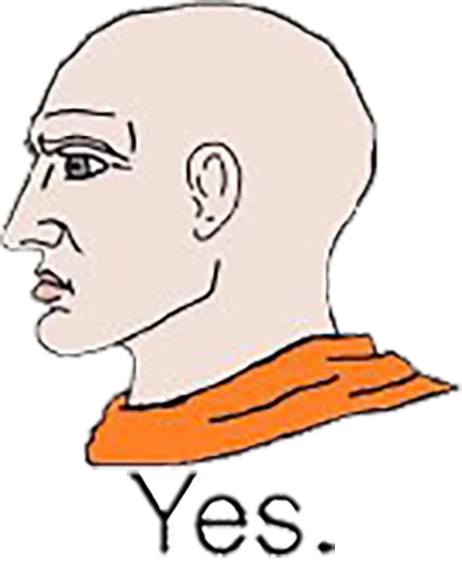 ☸ Стикер «Yes Chad» для Telegram
