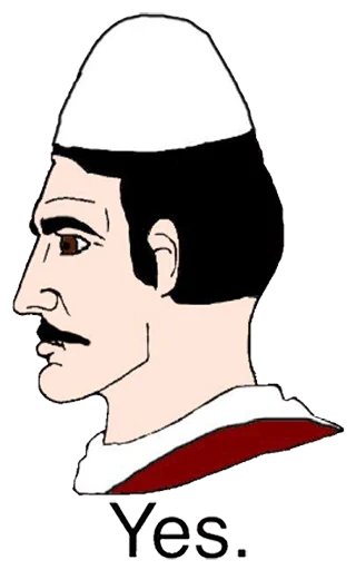 🇦🇱 Стикер «Yes Chad» для Telegram