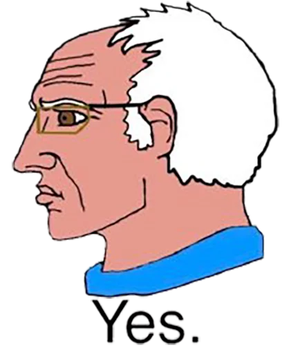 ✡ Стикер «Yes Chad» для Telegram