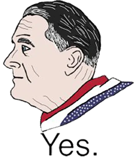 🇺🇸 Стикер «Yes Chad» для Telegram
