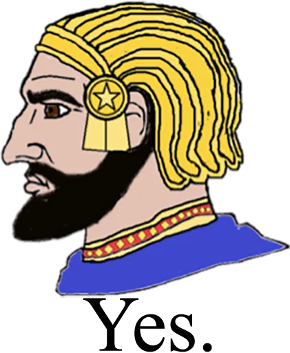 🇮🇷 Стикер «Yes Chad» для Telegram