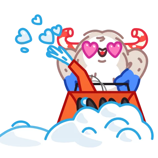 😍 Стикер «Yeti on Holidays» для Telegram