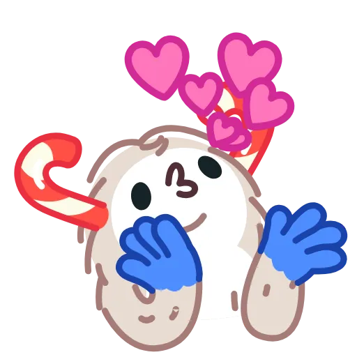 😘 Стикер «Yeti on Holidays» для Telegram