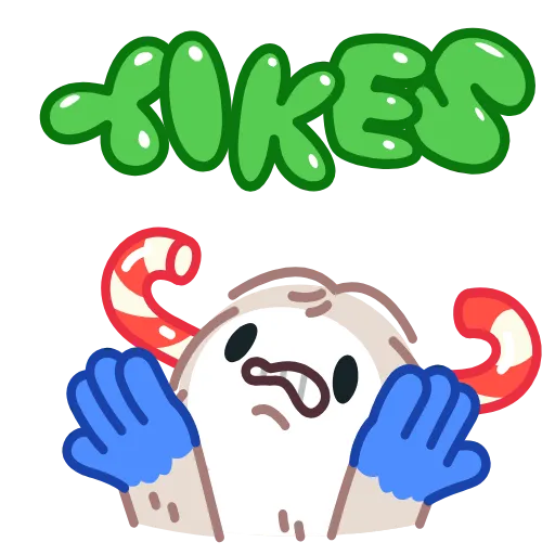 😬 Стикер «Yeti on Holidays» для Telegram