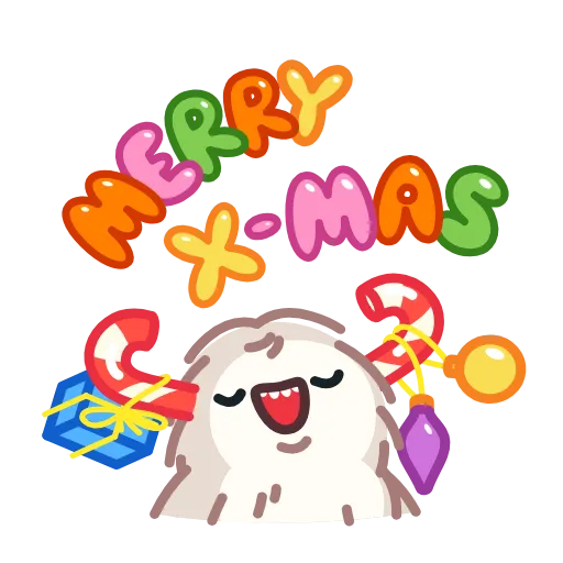 🎄 Стикер «Yeti on Holidays» для Telegram