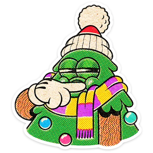🎄 Стикер «Евлампий» для Telegram