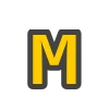 🟡 Эмодзи «Yellow & Gray Alphabet» для Telegram