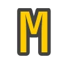 🟡 Эмодзи «Yellow & Gray Alphabet» для Telegram