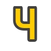 🟡 Эмодзи «Yellow & Gray Alphabet» для Telegram