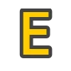 🟡 Эмодзи «Yellow & Gray Alphabet» для Telegram