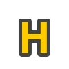 🟡 Эмодзи «Yellow & Gray Alphabet» для Telegram