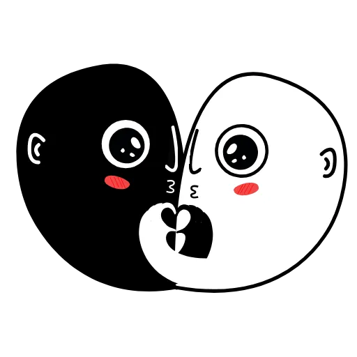 ❤️ Стикер «Yin&Yang» для Telegram