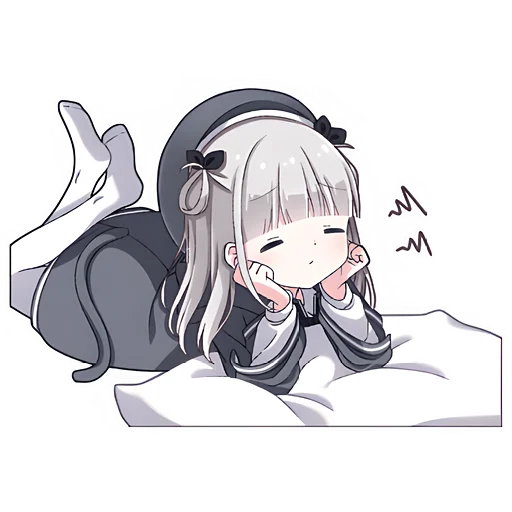 ☺ Стикер «Умная тян» для Telegram