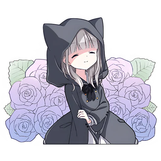 🥰 Стикер «Умная тян» для Telegram