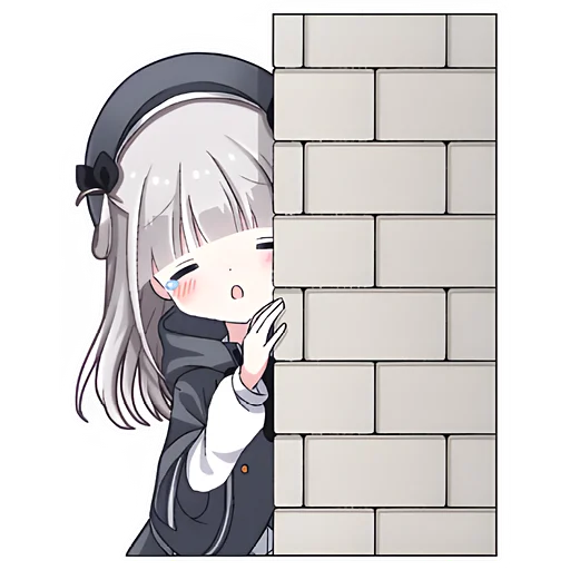 😢 Стикер «Умная тян» для Telegram