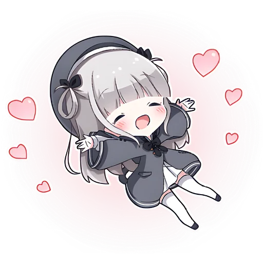 🥰 Стикер «Умная тян» для Telegram