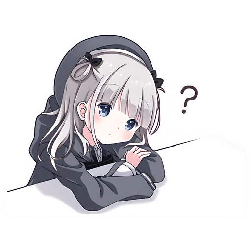 🤔 Стикер «Умная тян» для Telegram