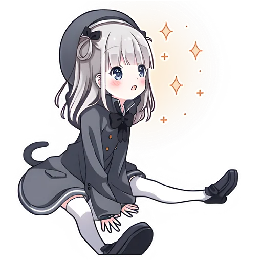 😍 Стикер «Умная тян» для Telegram