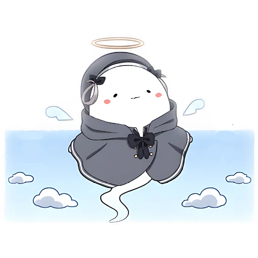😇 Стикер «Умная тян» для Telegram