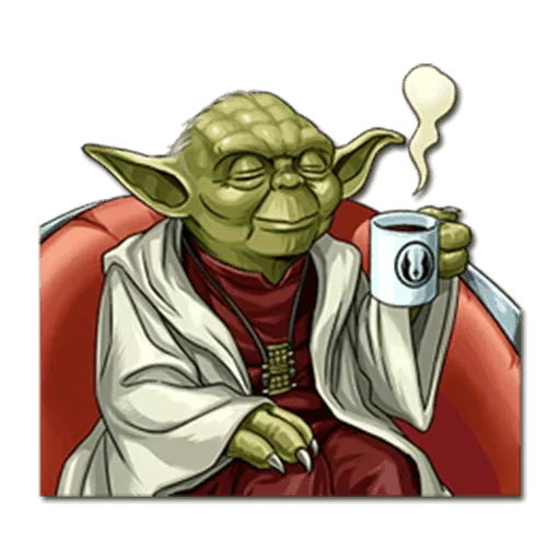 ☕ Стикер «Yoda» для Telegram