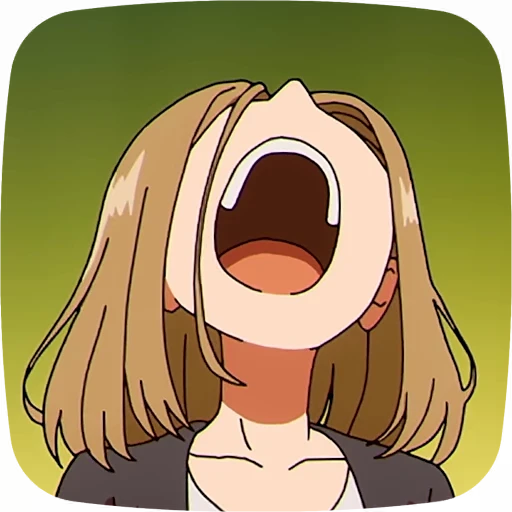 😫 Стикер «Yofukashi no Uta» для Telegram