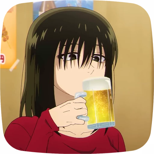 🍺 Стикер «Yofukashi no Uta» для Telegram