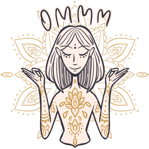 👌 Стикер «Yoga Sticker •» для Telegram