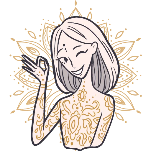 😉 Стикер «Yoga Sticker •» для Telegram