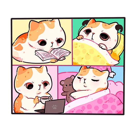 🫨 Стикер «Йогурт и Фасолька Без Текста» для Telegram