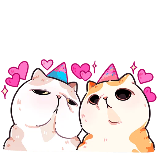 🥰 Стикер «Йогурт и Фасолька Без Текста» для Telegram